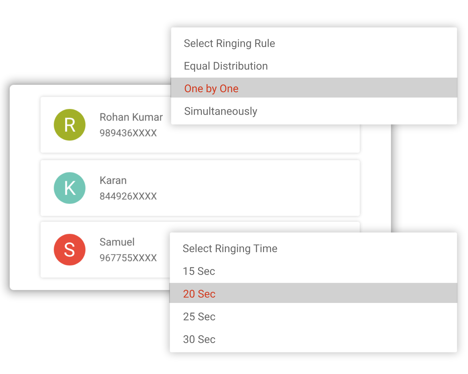 Manage Ringing System