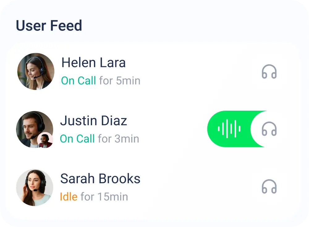 Live Agent Monitoring